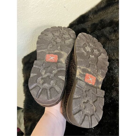 Twisted X scrolled leather mules boots Sz 5.5 - Picture 4 of 4